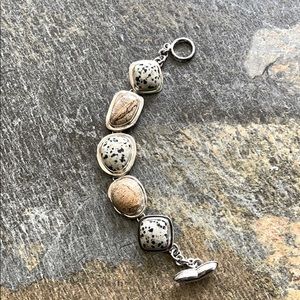 Sterling silver gemstone bracelet